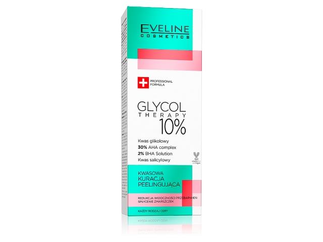 EVELINE COSMETICS GLYCOL THERAPY Kwasowa Kuracja peelingująca interakcje ulotka kuracja - 20 ml