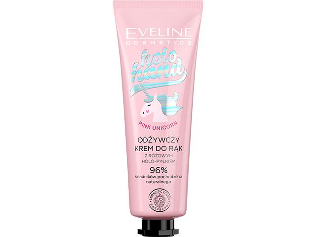 EVELINE COSMETICS HOLO HAND Odżywczy Krem do rąk Pink Unicorn interakcje ulotka krem  50 ml