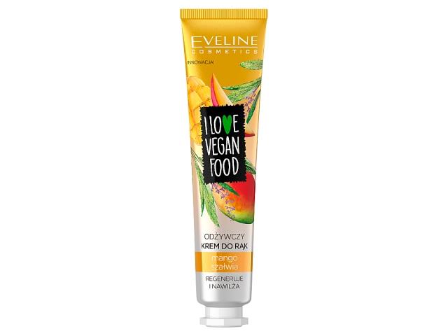 EVELINE COSMETICS I LOVE VEGAN FOOD Odżywczy Krem do rąk mango & szałwia interakcje ulotka krem - 50 ml