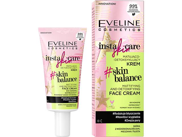 EVELINE COSMETICS INSTA SKIN CARE Matująco-detoksykujący Krem do twarzy interakcje ulotka krem  50 ml