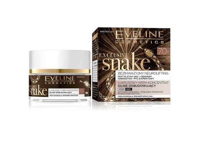 EVELINE COSMETICS KOREAN EXCLUSIVE SNAKE Luksusowy Krem koncentrat silnie odbudowujący 70+ interakcje ulotka krem - 50 ml