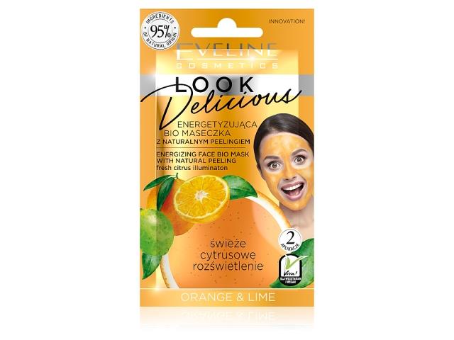 EVELINE COSMETICS LOOK DELICIOUS Energetyzująca Maseczka do twarzy Orange & Lime interakcje ulotka maseczka - 10 ml