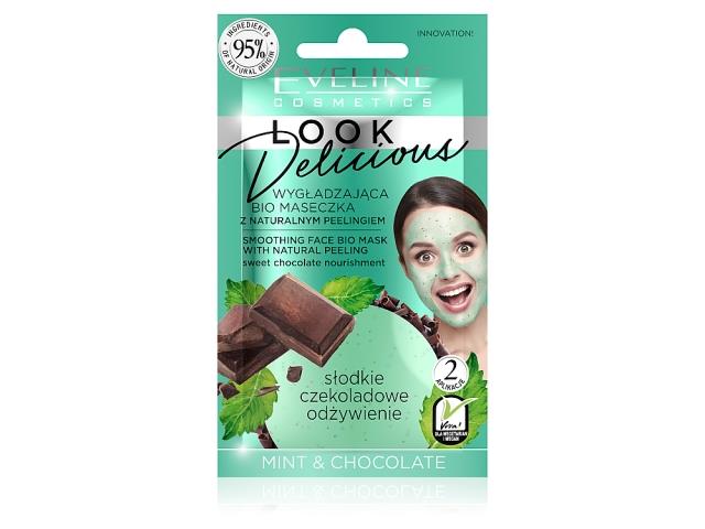 EVELINE COSMETICS LOOK DELICIOUS Wygładzająca Maseczka do twarzy Mint & Chocolate interakcje ulotka maseczka  10 ml