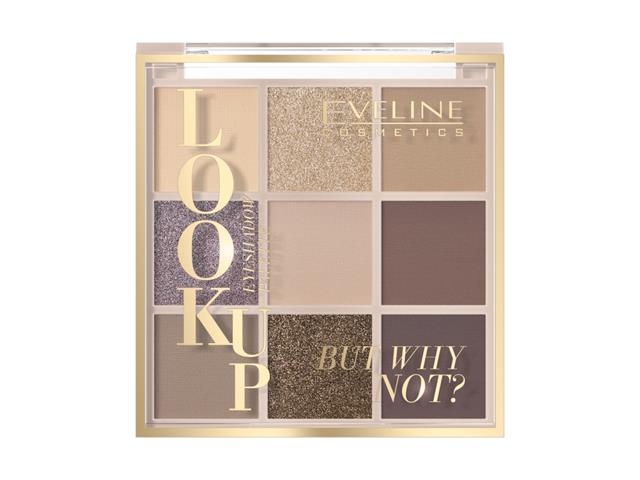 EVELINE COSMETICS LOOK UP BUT WHY NOT Cienie do powiek 9 kol. interakcje ulotka cień do powiek  1 szt.