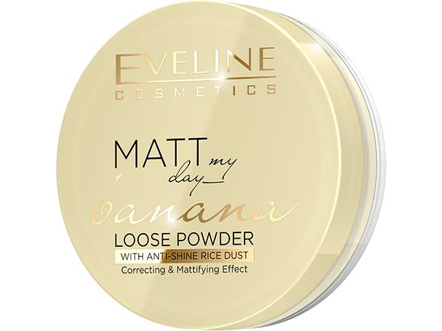 EVELINE COSMETICS MATT MY DAY Sypki Puder Banana interakcje ulotka puder - 6 g