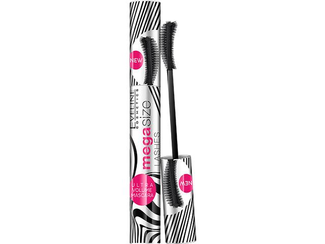 EVELINE COSMETICS MEGA SIZE LASHEZ Tusz do rzęs wydłużająco-pogrubiający czarny interakcje ulotka tusz do rzęs - 10 ml