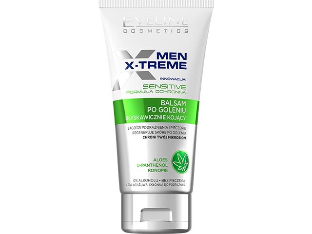 EVELINE COSMETICS MEN X-TREME Balsam po goleniu głęboko nawilżający błyskawicznie kojący 0% alkoholu interakcje ulotka balsam  150 ml