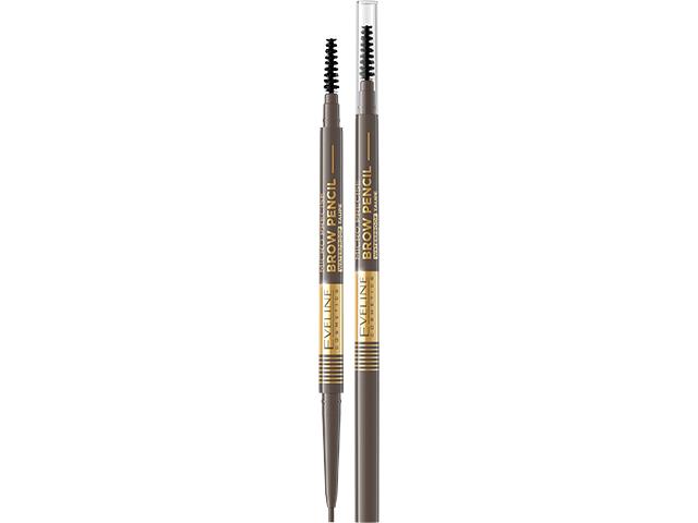 EVELINE COSMETICS MICRO PRECISE BROW PENCIL Ultraprecyzyjna Kredka do brwi 01 Taupe interakcje ulotka kredka - 1 szt.