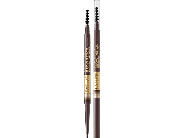 EVELINE COSMETICS MICRO PRECISE BROW PENCIL Ultraprecyzyjna Kredka do brwi 03 Dark Brown interakcje ulotka kredka - 1 szt.
