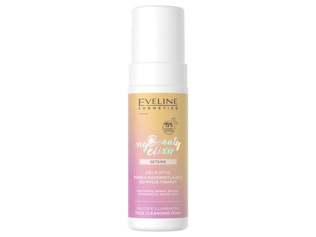 EVELINE COSMETICS MY BEAUTY ELIXIR Delikatna Pianka rozświetlająca do mycia twarzy interakcje ulotka pianka  150 ml