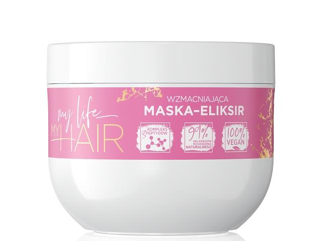Eveline Cosmetics My Life My Hair Maska-eliksir wzmacniająca interakcje ulotka maska do włosów  300 ml