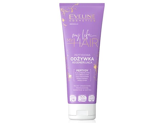 Eveline Cosmetics My Life My Hair Odżywka regenerująca peptydowa interakcje ulotka odżywka  250 ml