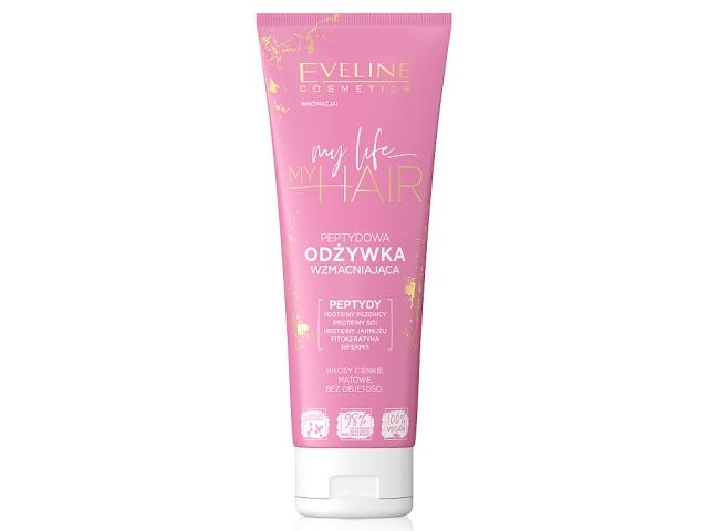 Eveline Cosmetics My Life My Hair Odżywka wzmacniająca peptydowa interakcje ulotka odżywka  250 ml