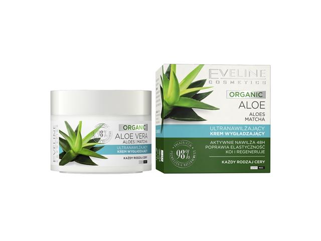 EVELINE COSMETICS ORGANIC ALOE Ultranawilżający Krem wygładzający interakcje ulotka krem  50 ml