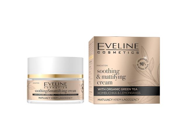 EVELINE COSMETICS ORGANIC GOLD Matujący Krem łagodzący interakcje ulotka krem  50 ml