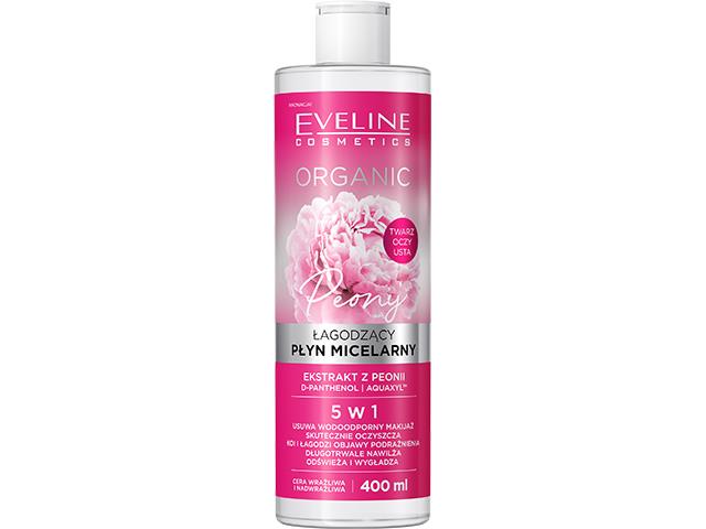 EVELINE COSMETICS ORGANIC Łagodzący Płyn micelarny Peonia interakcje ulotka płyn  400 ml