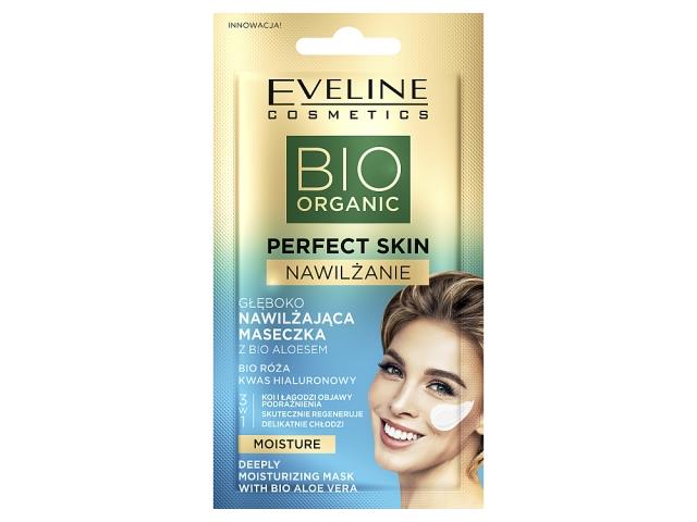 EVELINE COSMETICS PERFECT SKIN Głęboko Nawilżająca Maseczka z bio aloesem interakcje ulotka maseczka - 8 ml