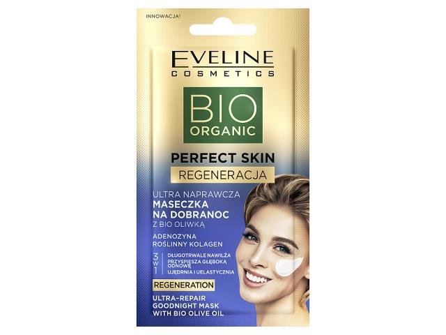 EVELINE COSMETICS PERFECT SKIN Ultra Naprawcza Maseczka na dobranoc z bio oliwką interakcje ulotka maseczka - 8 ml