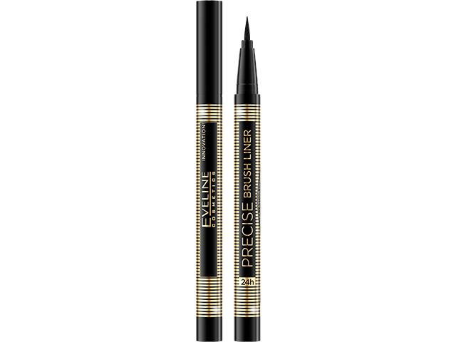 EVELINE COSMETICS PRECISE BRUSH LINER Eyeliner w pisaku z pędzelkiem czarny interakcje ulotka eyeliner - 1 szt.