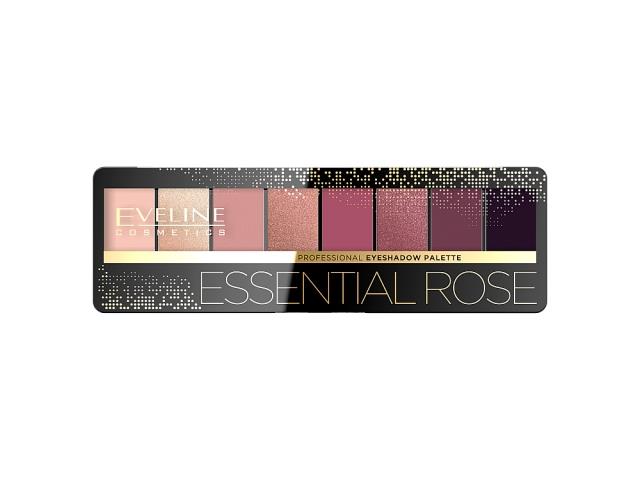 EVELINE COSMETICS PROFESSIONAL EYESHADOW Palette Paleta 8 cieni do powiek Essential Rose interakcje ulotka cień do powiek - 1 szt.