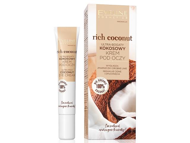 EVELINE COSMETICS RICH COCONUT Ultra-bogaty kokosowy Krem pod oczy interakcje ulotka krem  20 ml