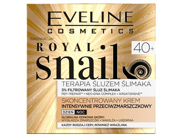 EVELINE COSMETICS ROIAL SNAIL Skoncentrowany Krem przeciwzmarszczkowy na dzień i na noc 40+ interakcje ulotka krem  50 ml