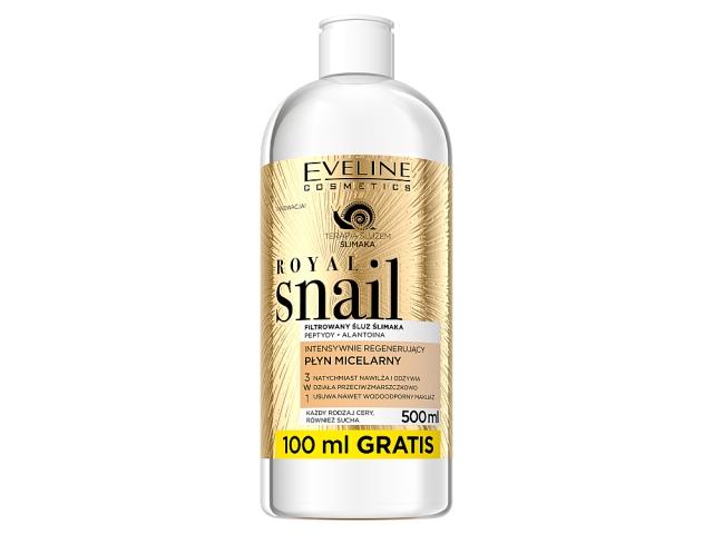 EVELINE COSMETICS ROIAL SNAIL Skoncentrowany regenerujący Płyn micelarny 3w1 interakcje ulotka   500 ml