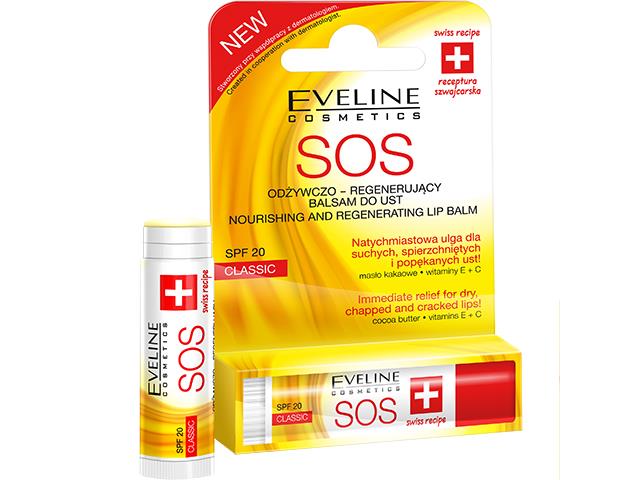 Eveline Cosmetics S.O.S. Balsam do ust odżywczo-regenerujący interakcje ulotka   1 szt.