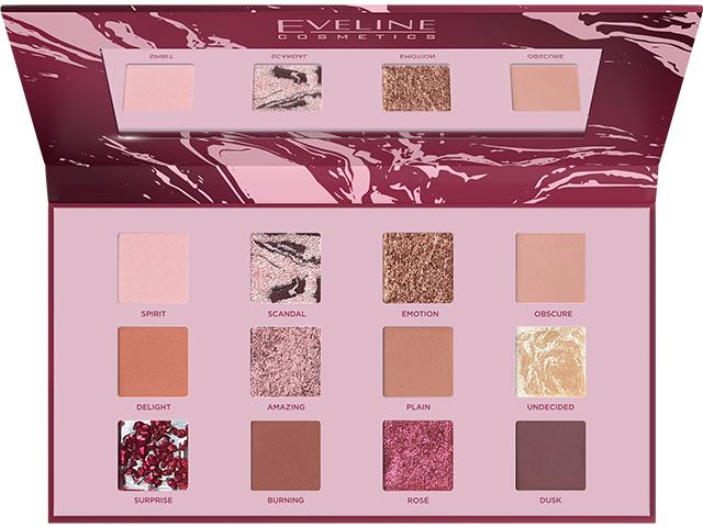 EVELINE COSMETICS SHOCKING NUDES Paleta 12 cieni do powiek interakcje ulotka cień do powiek - 1 szt.