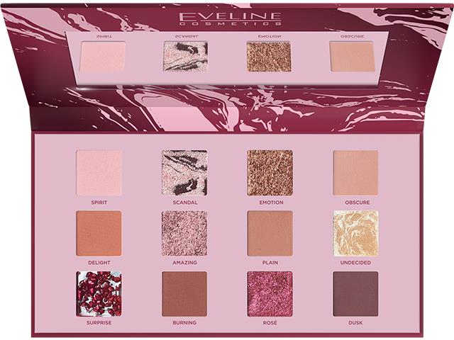 EVELINE COSMETICS SHOCKING NUDES Paleta 12 cieni do powiek interakcje ulotka cień do powiek  1 szt.