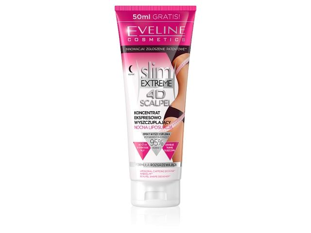 Eveline Cosmetics Slim Extreme 4d Scalpel Koncentrat liposukcja na noc interakcje ulotka   250 ml