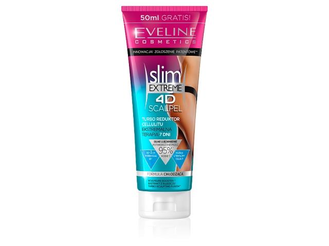 Eveline Cosmetics Slim Extreme 4d Scalpel reduktor cellulitu skoncentrowany turbo interakcje ulotka krem  250 ml