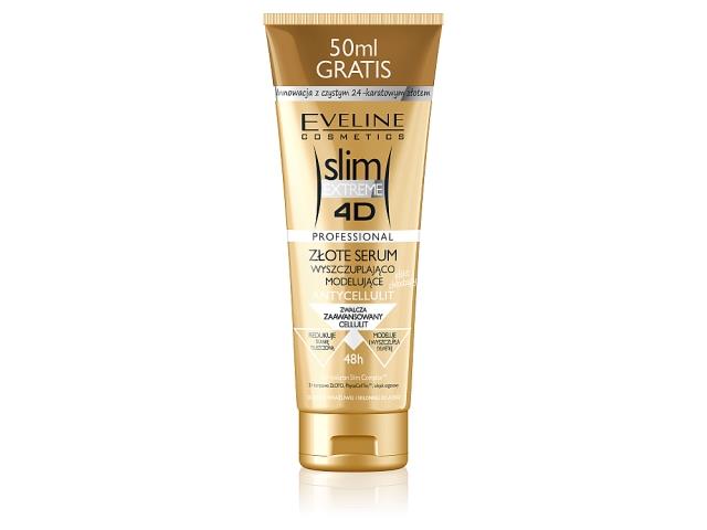 Eveline Cosmetics Slim Extreme 4d Serum modelujące ujędrniające złote interakcje ulotka   250 ml