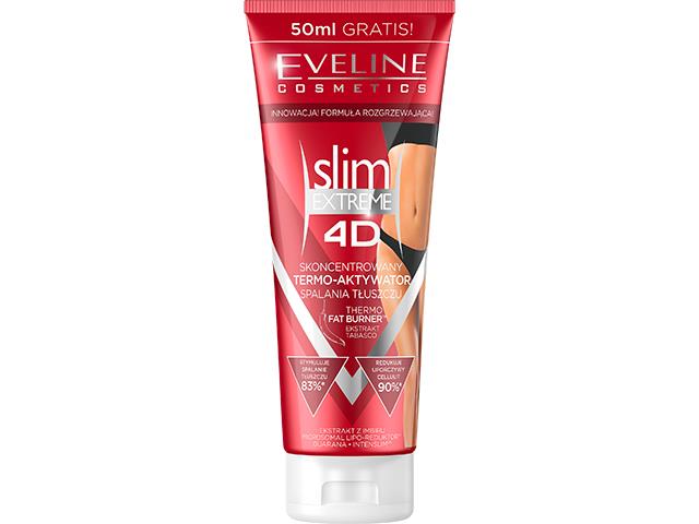 Eveline Cosmetics Slim Extreme 4d Serum termoaktywnie wyszczuplające interakcje ulotka   250 ml