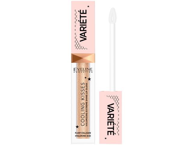 EVELINE COSMETICS VARIETE COOLING KISSES Błyszczyk nr 01 interakcje ulotka błyszczyk  6.8 ml