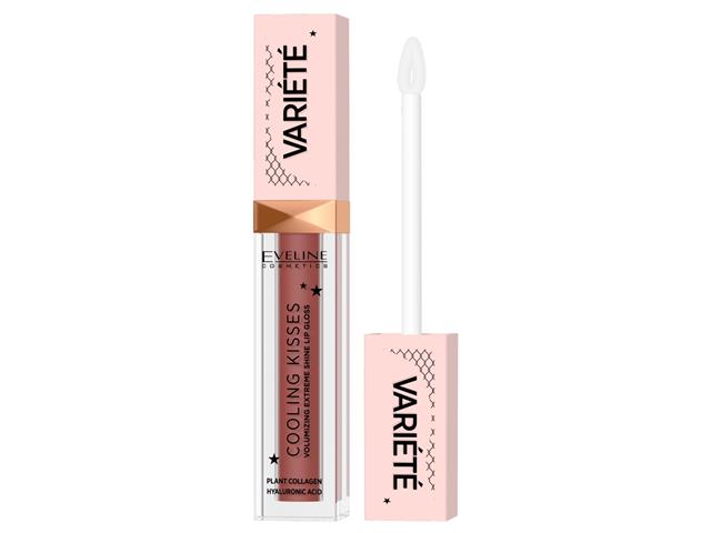 EVELINE COSMETICS VARIETE COOLING KISSES Błyszczyk nr 04 interakcje ulotka błyszczyk  6.8 ml