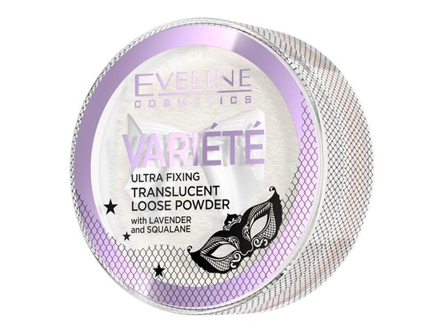 EVELINE COSMETICS VARIETE Puder sypki transparentny z lawendą i skwalanem interakcje ulotka puder  5 g