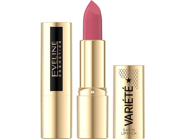 EVELINE COSMETICS VARIETE SATIN LIPSTICK Pomadka nr 01 interakcje ulotka pomadka do ust  1 szt.