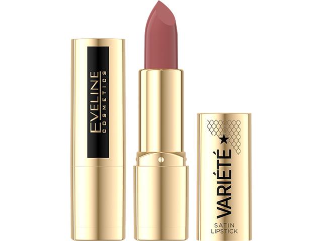 EVELINE COSMETICS VARIETE SATIN LIPSTICK Pomadka nr 04 interakcje ulotka pomadka do ust - 1 szt.