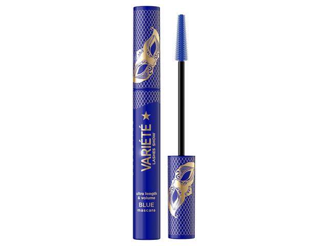 EVELINE COSMETICS VARIETE Tusz do rzęs wydłużająco-pogrubiający niebieski interakcje ulotka tusz do rzęs - 9 ml