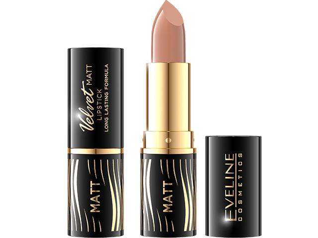 EVELINE COSMETICS VELVET MATT Pomadka do ust nr 500 interakcje ulotka pomadka do ust - 1 szt.