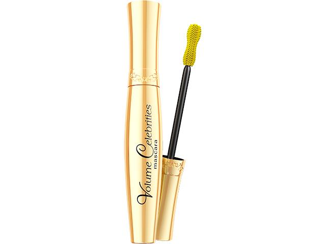 Eveline Cosmetics Volume Celebrities Tusz i ser. do rzęs pogrubiająco-wydłużające odbudow. czarny interakcje ulotka tusz do rzęs - 1 szt.