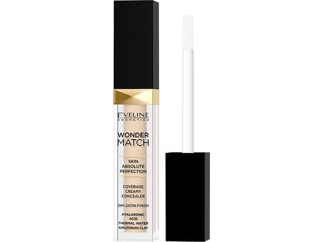 EVELINE COSMETICS WONDER MATCH Korektor kryjący nr 01 Light interakcje ulotka korektor - 7 ml