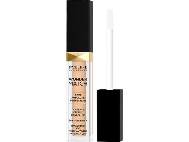 EVELINE COSMETICS WONDER MATCH Korektor kryjący nr 10 Light Vaniilla interakcje ulotka korektor - 7 ml