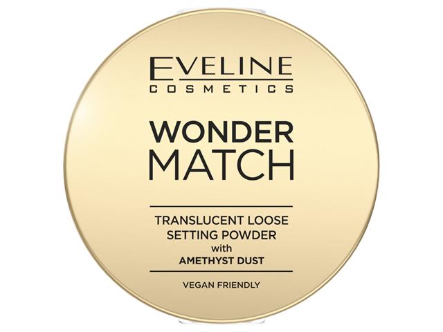 EVELINE COSMETICS WONDER MATCH Puder utrwalający z ametystowym pyłkiem interakcje ulotka puder  6 g