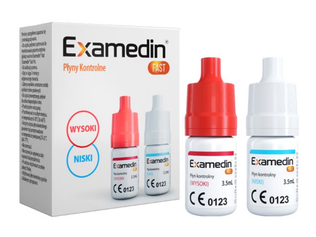 Examedin FAST Płyny kontrolne Wysoki i Niski interakcje ulotka płyn - 2 op. po 3,5 ml