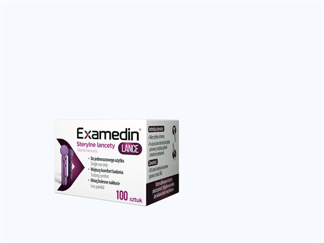 Examedin Lance Lancety sterylne 30G interakcje ulotka lancet - 100 szt.