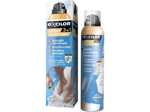 Excilor Spray ochronny 3w1 interakcje ulotka   100 ml