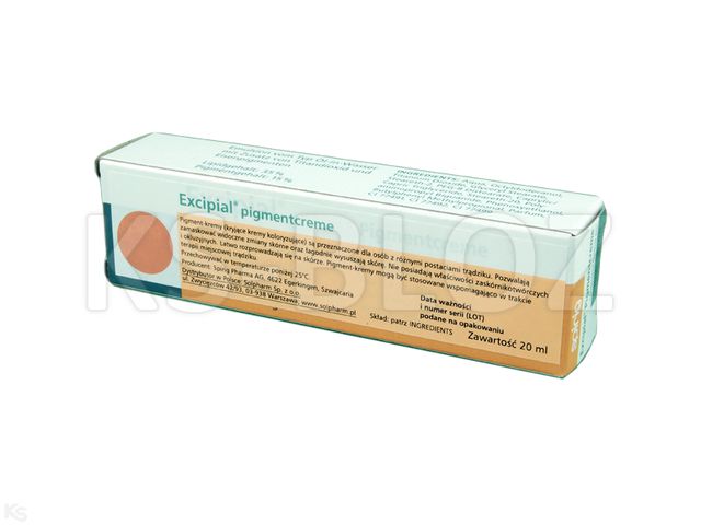 EXCIPIAL PIGMENTCREME Krem maskuj.jasny interakcje ulotka   20 ml