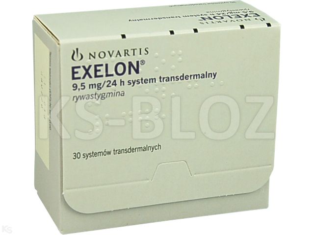 Exelon interakcje ulotka system transdermalny,plaster 9,5 mg/24h (18 mg) 30 sasz.